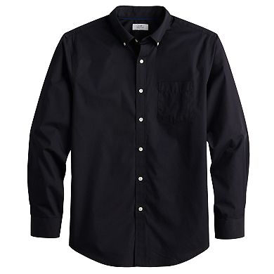 Men's Croft & Barrow® Solid Woven Easy-Care Button-Down Shirt