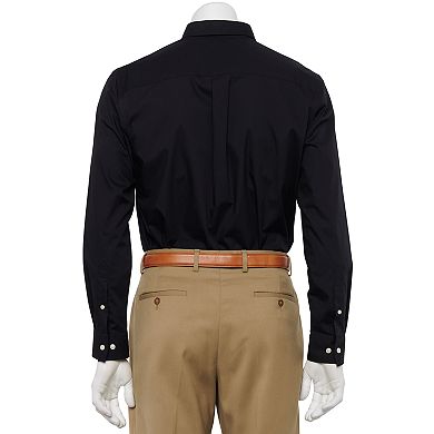 Men's Croft & Barrow® Solid Woven Easy-Care Button-Down Shirt