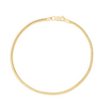 Jordan Blue 14k Gold Filled 2 mm Snake Chain Bracelet