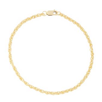 Jordan Blue 14k Gold Filled 2.3 mm Rope Chain Bracelet