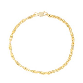 Jordan Blue 14k Gold Filled 2.8 mm Rope Chain Bracelet