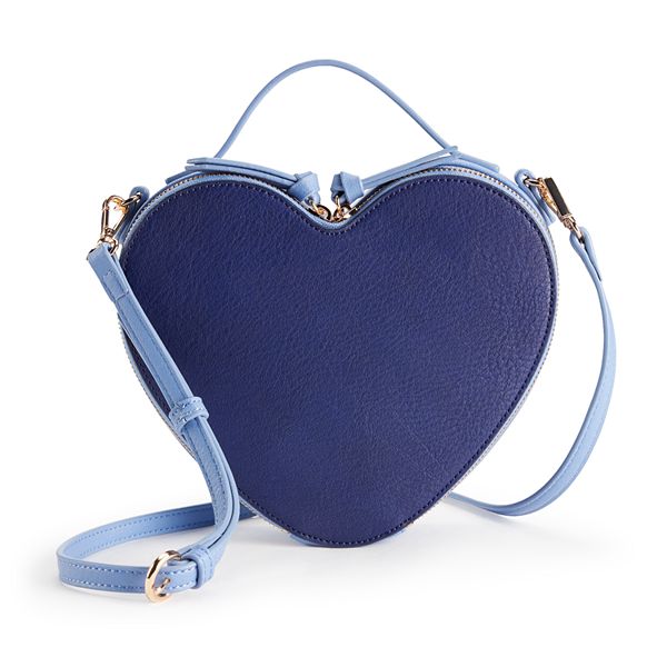 LC Lauren Conrad Corinne Heart Faux-Leather Belt Bag