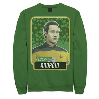 Men's Star Trek The Next Generation St. Patrick's Day "Lucky Android" Sweatshirt