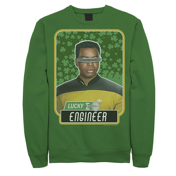 Men s Star Trek Next Generation St. Patty s Engineer Sweatshirt