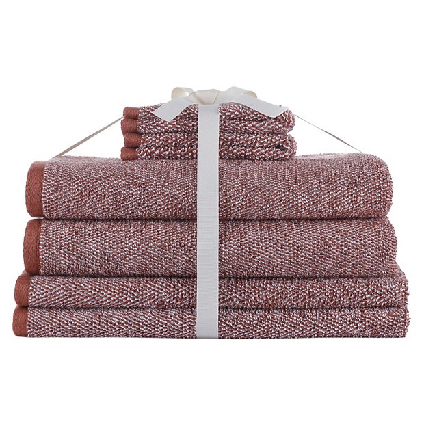 6 Piece Gray Diamond Bath Towel Set (2 Bath Towels, 2 Hand Towels and - The  Clean Store