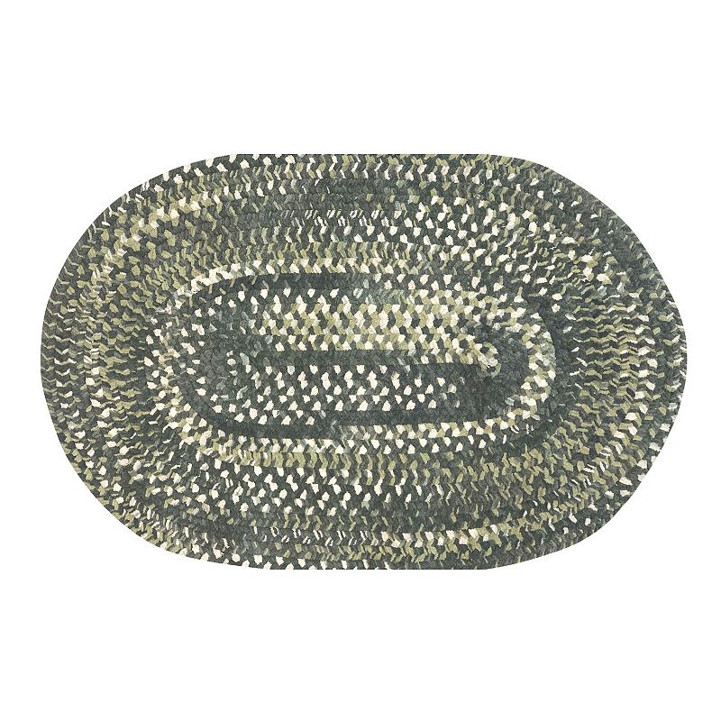 Better Trends Ombre Chenille Reversible Rug, Brown, 6Ft Rnd