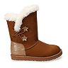 SO® Elenaa Star Girls' Faux-Fur Winter Boots