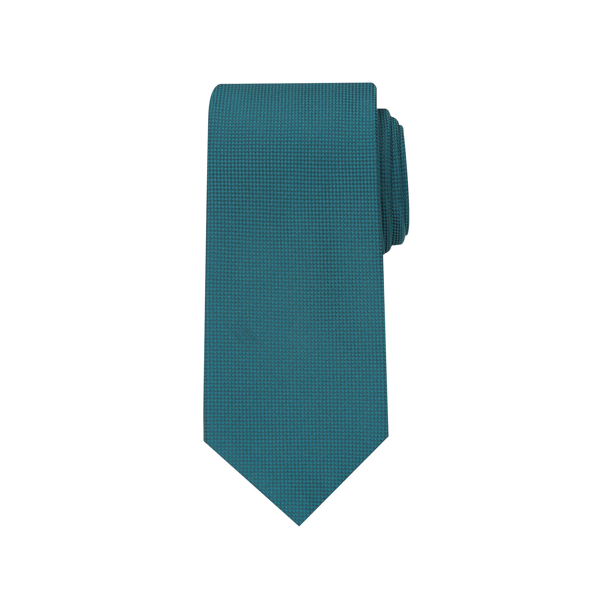 Big & Tall Bespoke Oxford Solid Extra-Long Tie, Size: X LONG, Hunter Oxford