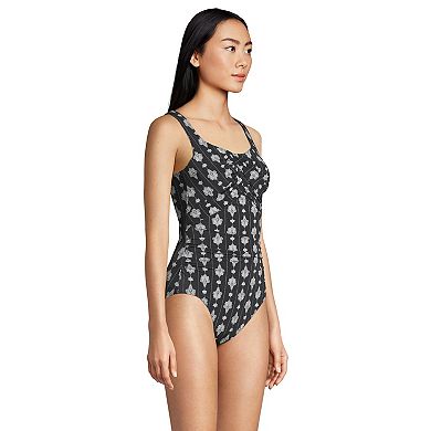 Women's Lands' End Carmela SlenderSuit D-Cup One-Piece Swimsuit