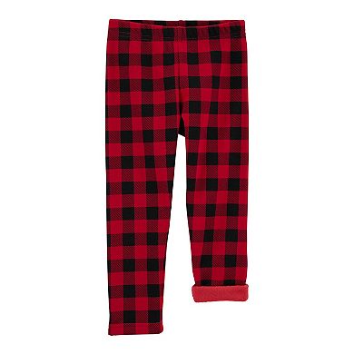 Toddler Girls Carter's Buffalo Check Cozy Leggings