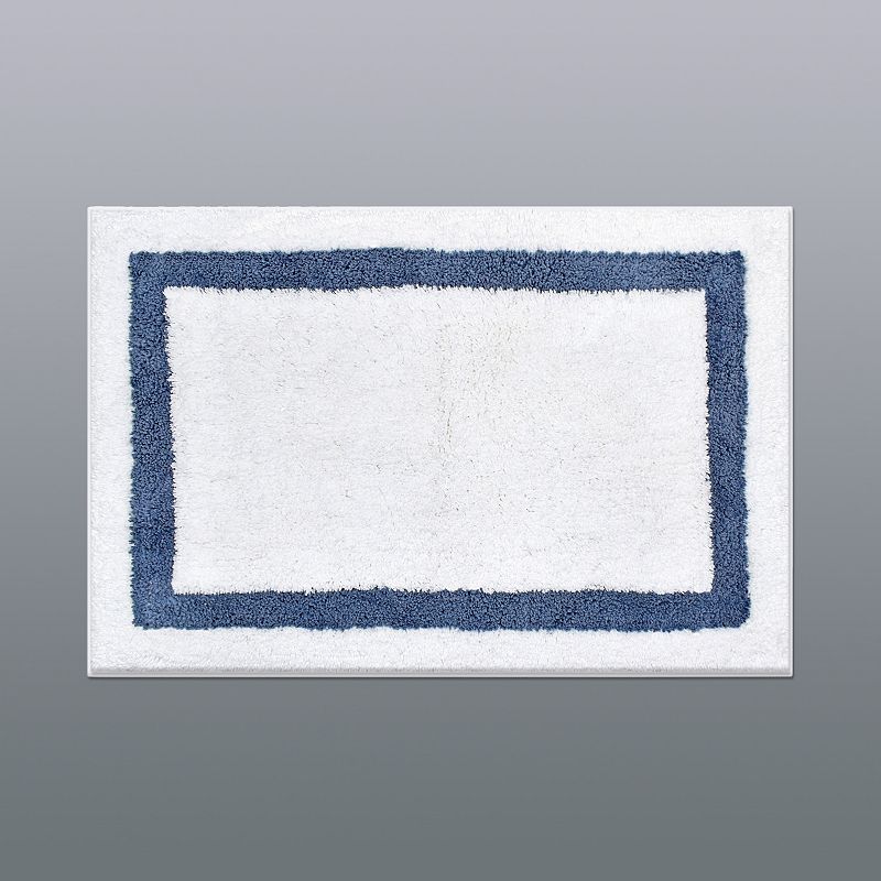 Mohawk Home Regency Cotton Border Bath Rug - Twilight - 27 x 45 in