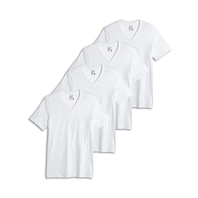 Men's Jockey® Classic V-Neck 3 Pack Tees +1 Bonus 