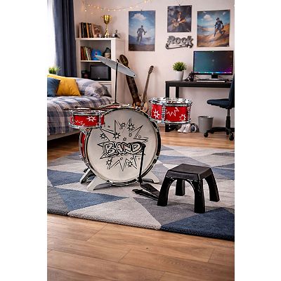 Kiddy Jazz Drum Set & Stool by Ready Ace