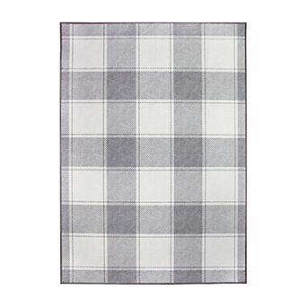 My Magic Carpet Buffalo Plaid Machine Washable Rug