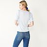 Women's Nine West Squareneck Smocked Sleeve Top