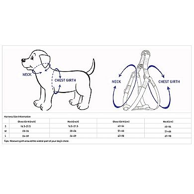 Blueberry Pet Blue Dog Harness