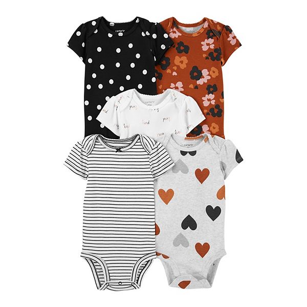 Baby Carter's 5Pack ShortSleeve Bodysuits