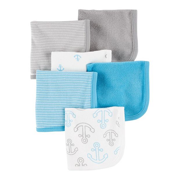 NuAngel Cotton Baby Washcloths 6 Pack