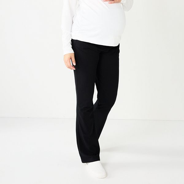 Maternity Roll-Panel Yoga Pants