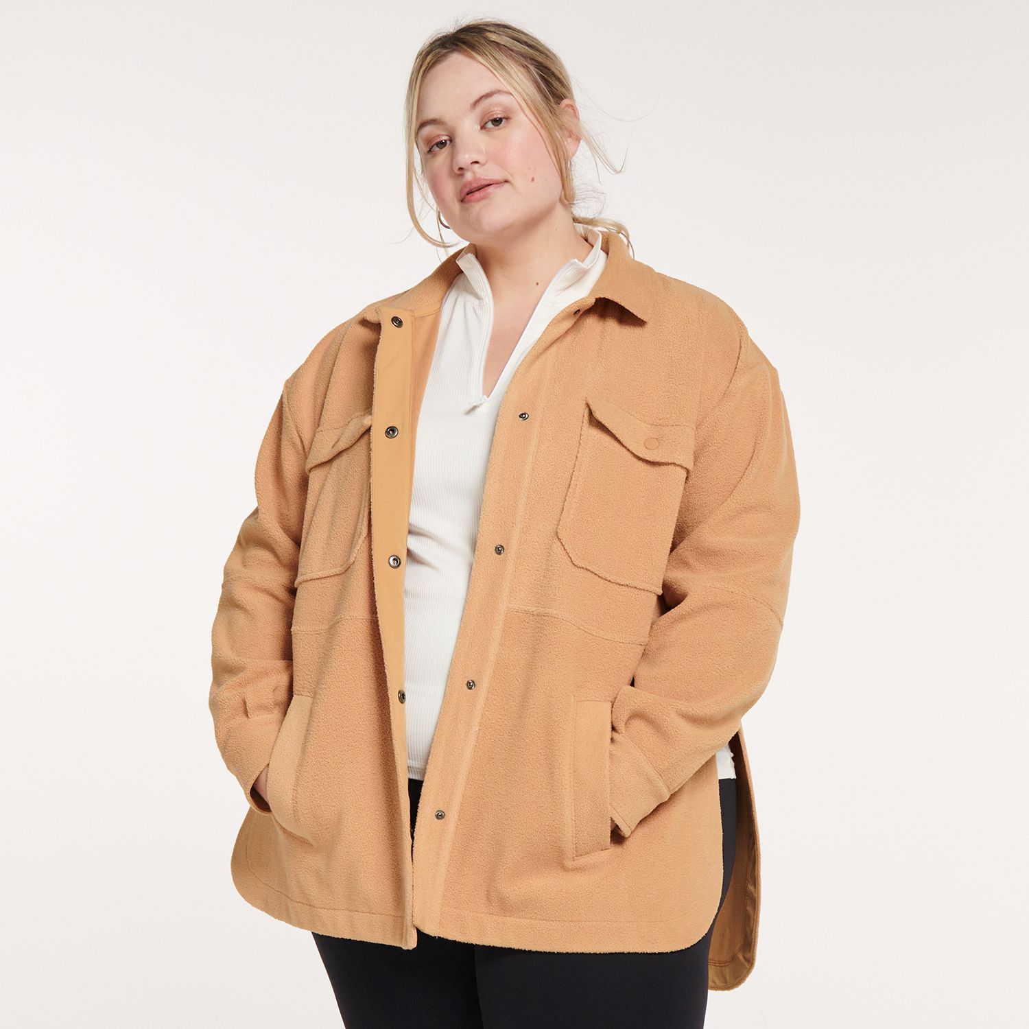 plus size shacket