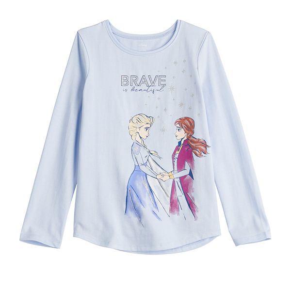 Disney's Frozen Anna & Elsa Toddler Girl Adaptive Double-Layer Tee by ...