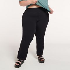 Black petite flare leggings