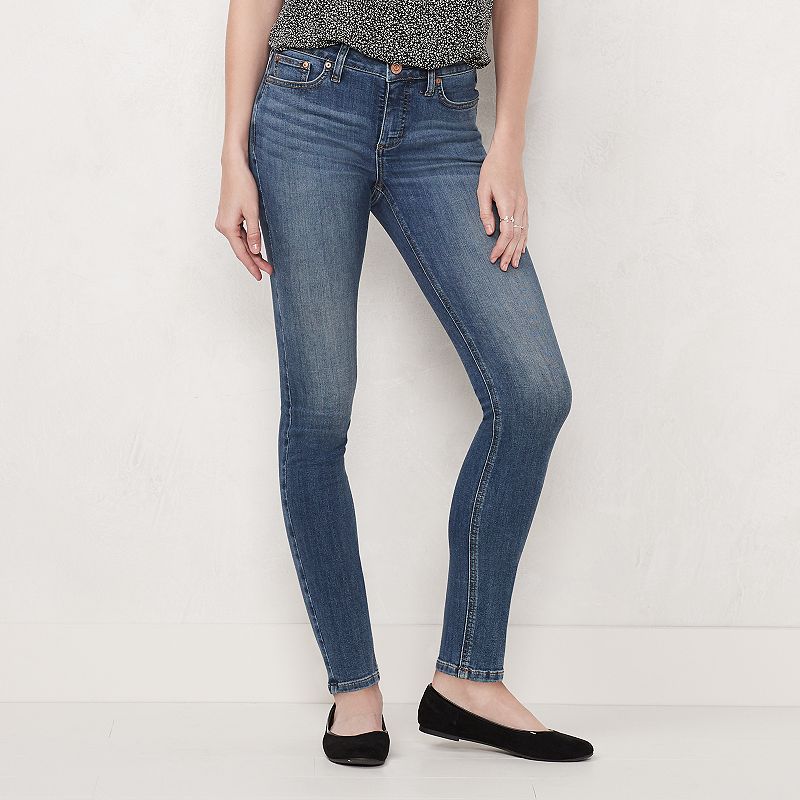 Petite LC Lauren Conrad Mid-Rise 5-pocket Skinny Jeans, Womens, Size: 0 Pe