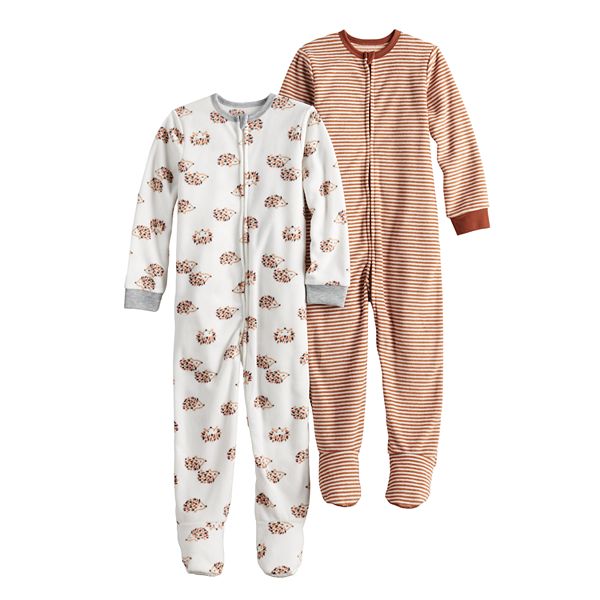 Toddler Jumping Beans 2 Pack Hedgehog Footed Pajamas