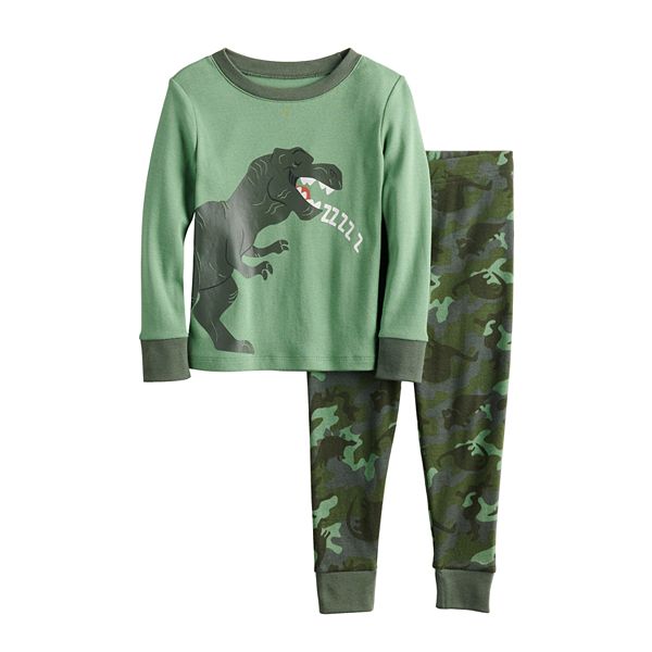 Toddler Boy Jumping Beans Dinosaur Top Pants Pajama Set