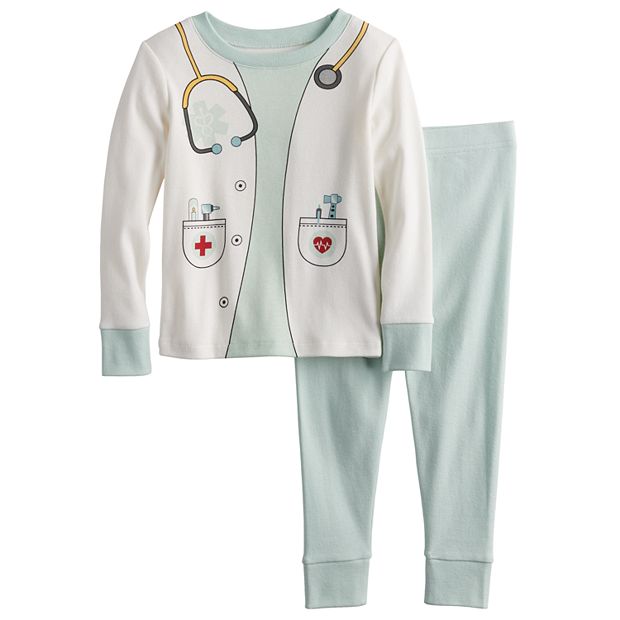 Unisex Doctor Costume Pajama Set for Toddler & Baby