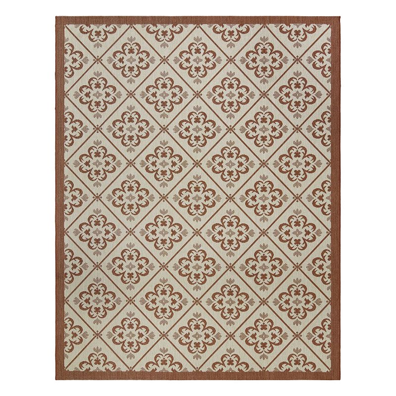 Gertmenian Paseo Bran Rug, Red, 9X13 Ft