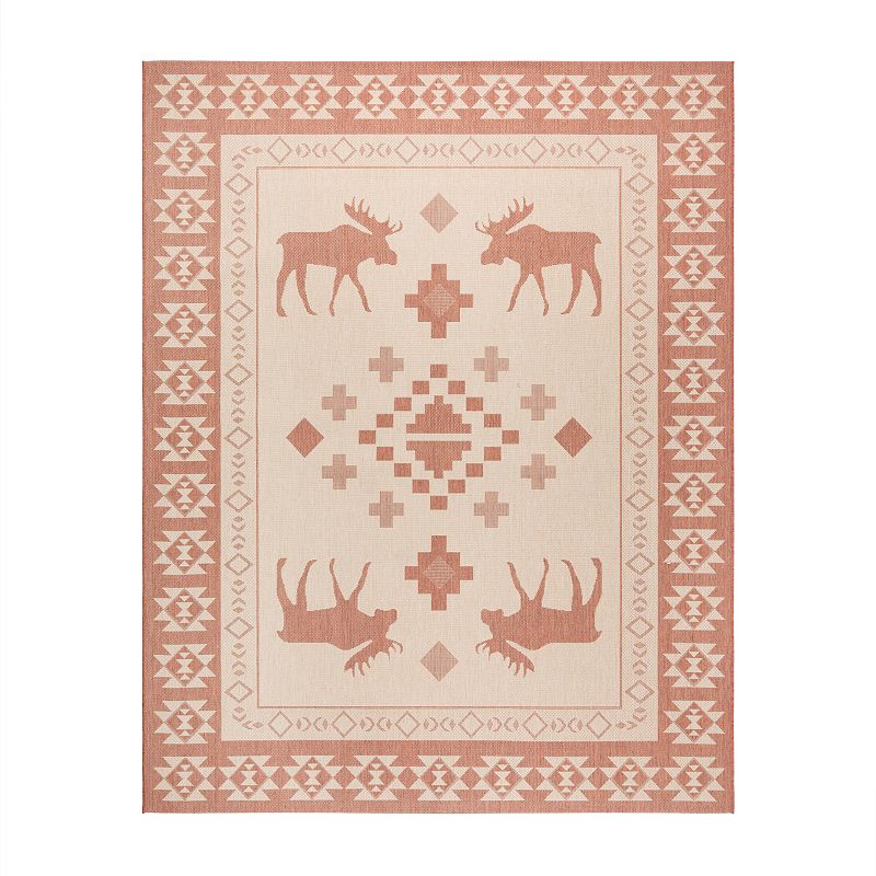 Gertmenian Paseo Yoder Rug, Red, 5X7 Ft