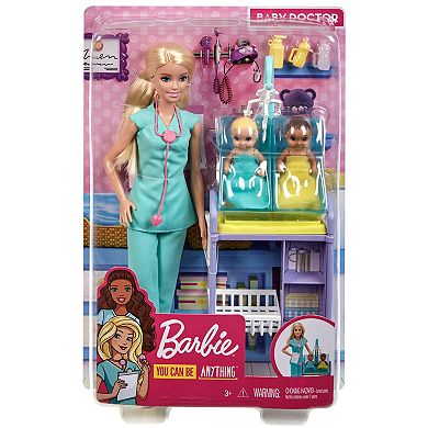 Barbie You Can Be Anything Baby Doctor Doll and Babies Playset