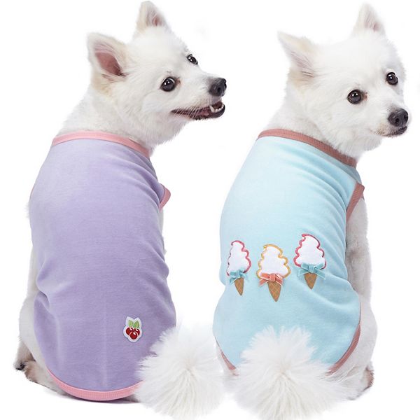 Blueberry Pet Soft & Comfy Dog Pajamas 2-Pack - Multi (L/XL)