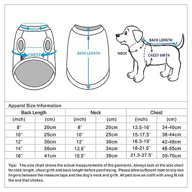 Blueberry Pet Soft & Comfy Dog Pajamas 2-Pack