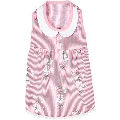 Blueberry Pet Sleeveless Floral Dog Dress