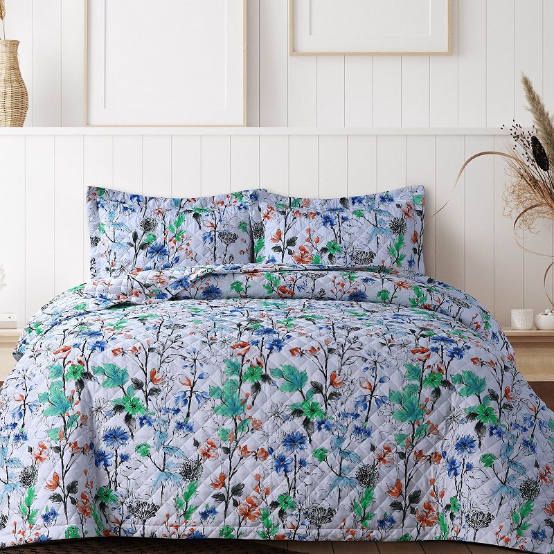 50120923 Azores Home Jolie Printed Oversized Quilt Set with sku 50120923