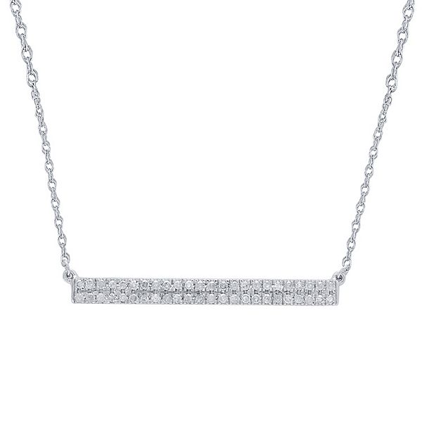 Kohls white gold on sale necklace