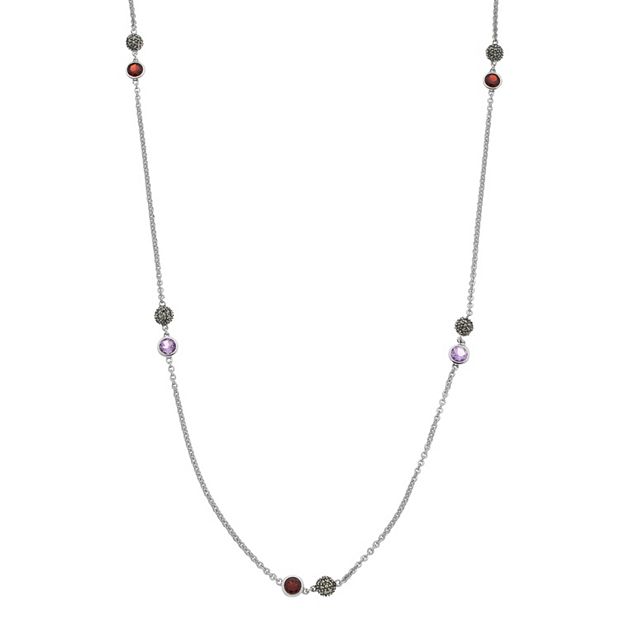 Kohls on sale garnet necklace