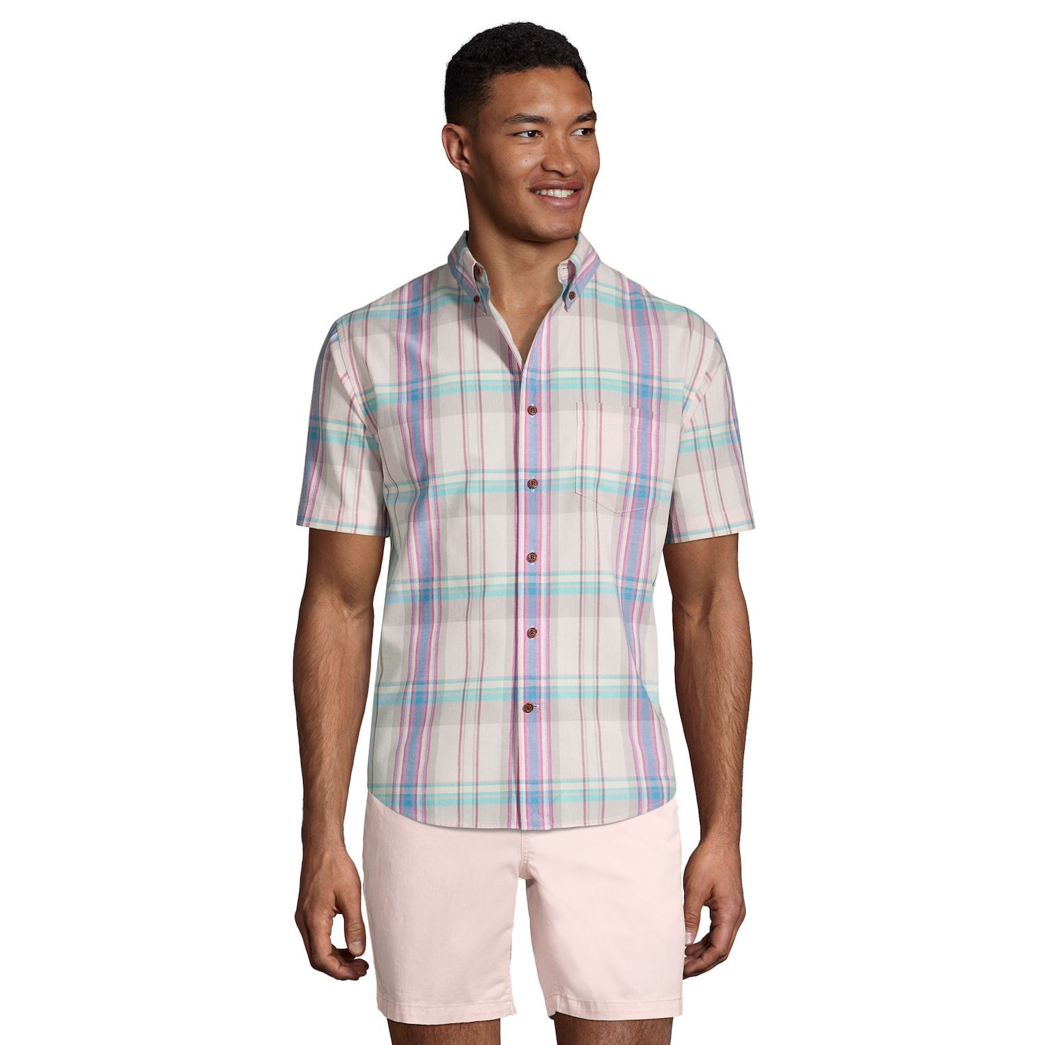 kohls mens pink dress shirts