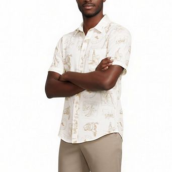 Men's Lands' End Traditional-Fit Linen Button-Down Shirt