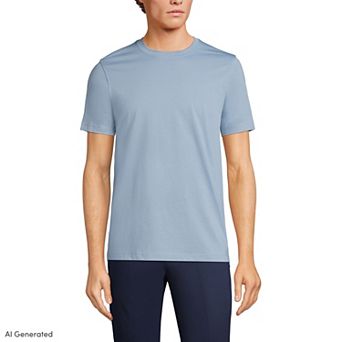 Men's Lands' End Supima Crewneck Tee