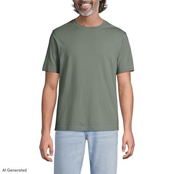 Men's Lands' End Supima Crewneck Tee