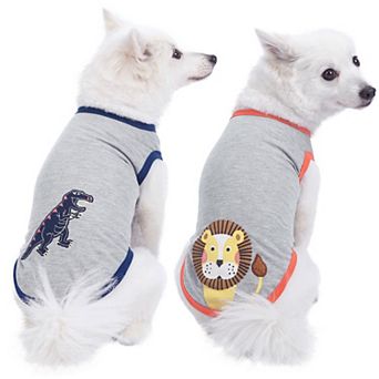 Blueberry Pet Zoo Fun Dog T Shirt 2-Pack
