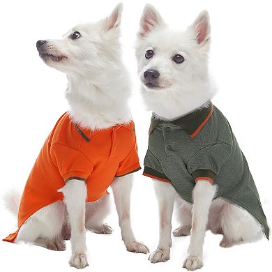 Blueberry Pet Back to Basic Dog Polos 2-Pack