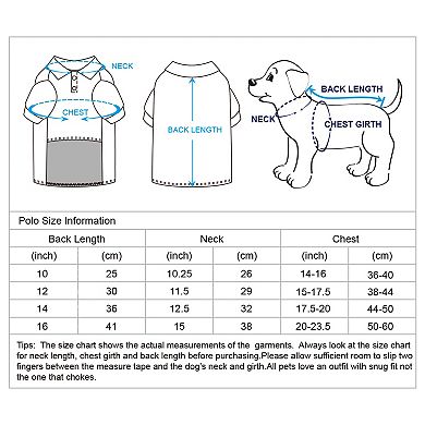 Blueberry Pet Back to Basic Dog Polos 2-Pack