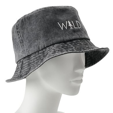 Women's "WILD" Embroidered Bucket Hat