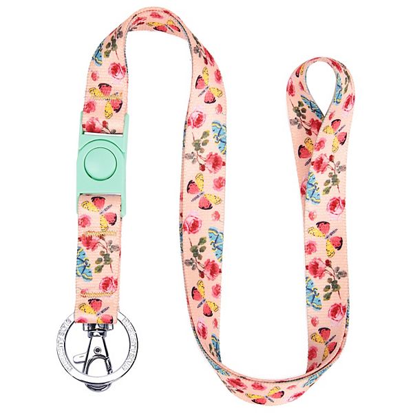 Blueberry Pet Floral Rose Lanyard