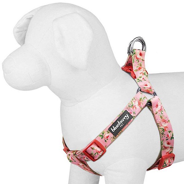 Blueberry Pet Floral Rose Dog Harness - Baby Pink (SMALL)