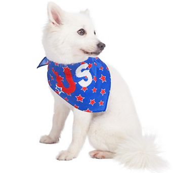 Blueberry Pet American Flag Dog Bandana